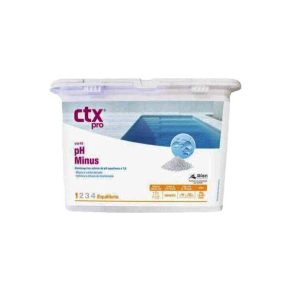 minorador pH para piscinas de CTX