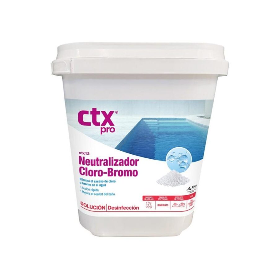 neutralizador de cloro y bromo para piscinas de CTX
