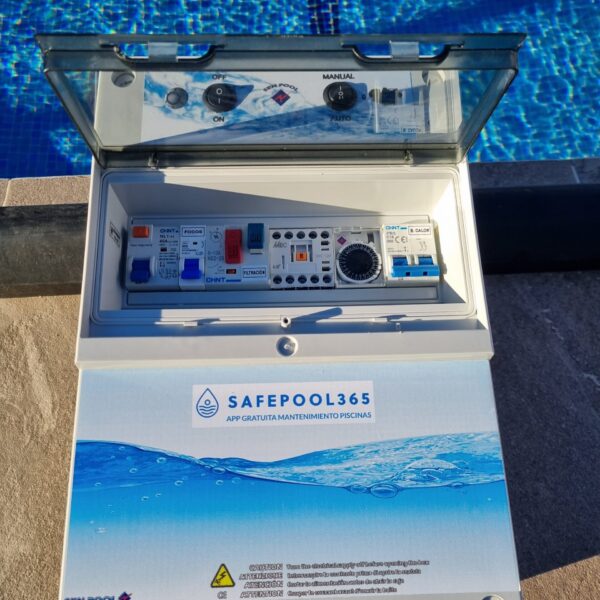 cuadro electico para piscinas con cloración salina